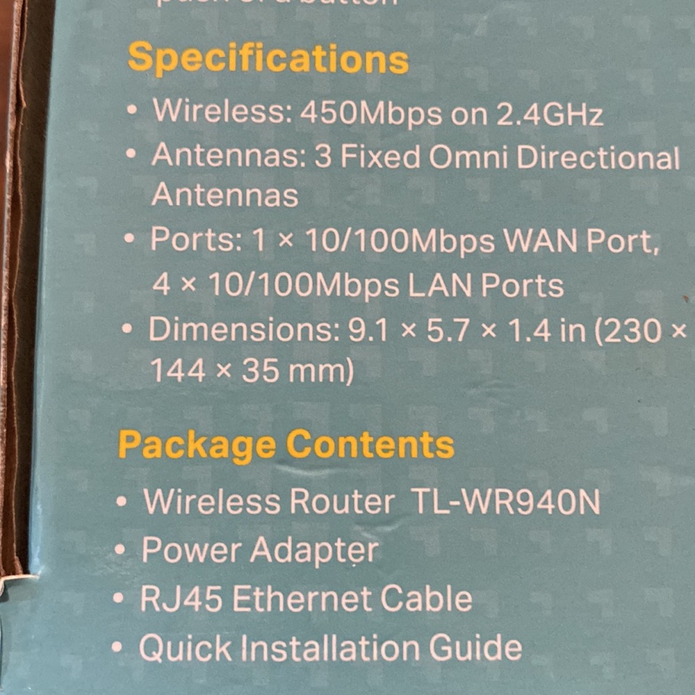 Tp Link 450 Mbps Wireless N Router - Picture 4 of 4